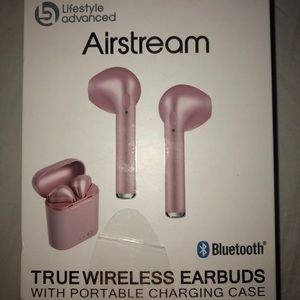 Airstream Bluetooth Wireless Earbuds Rose Pink